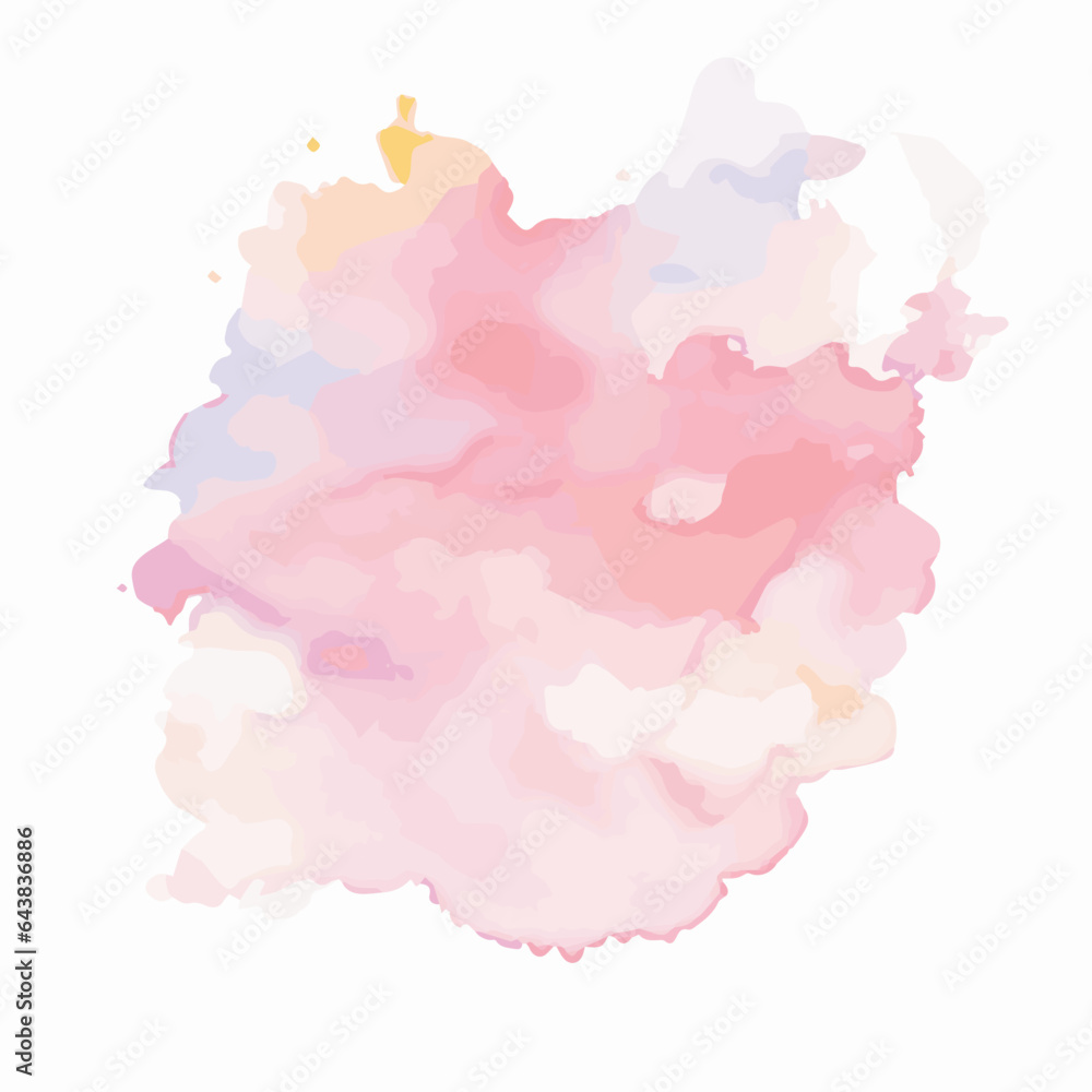 vector Soft watercolor splash stain background