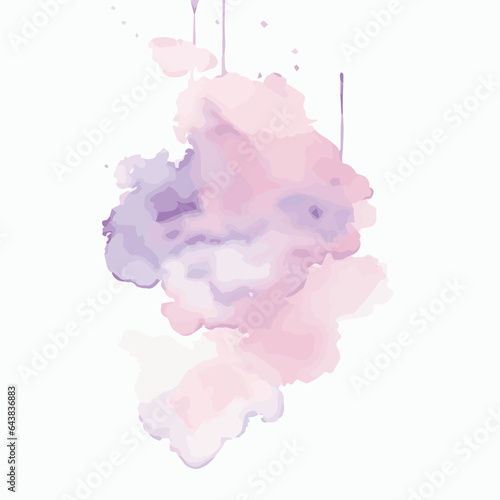 vector Soft watercolor splash stain background