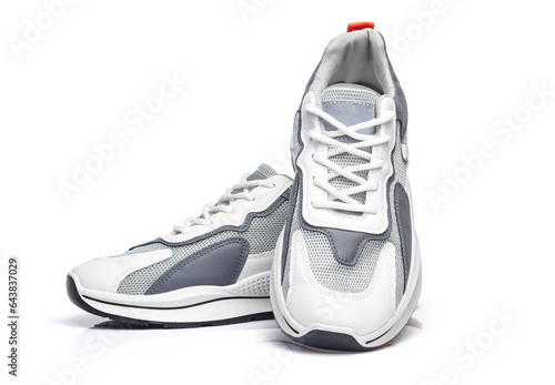 White sneaker isolated on white background
