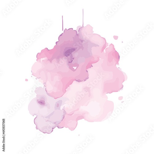 vector Soft watercolor splash stain background