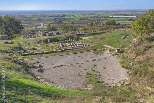 Greek Era Theatre Ruins in Apollonia, Albania