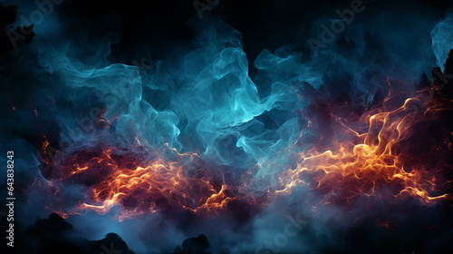 Blue fire background