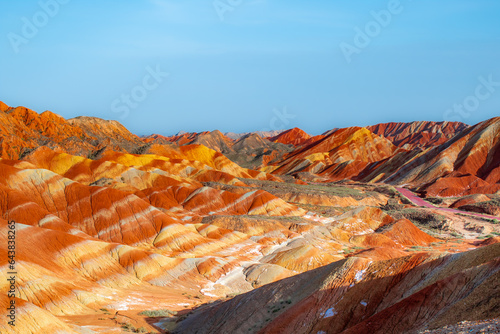 Tablou pe pânză Zhangye colorful danxia landform scenic spot, China