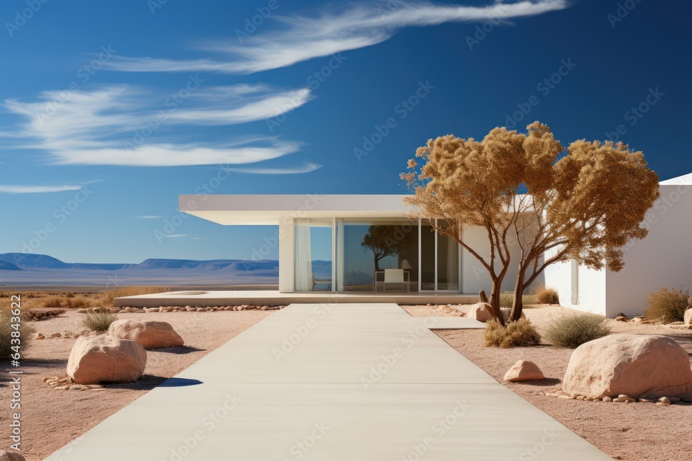 Ultra-Modern White Residence in the Southwest USA