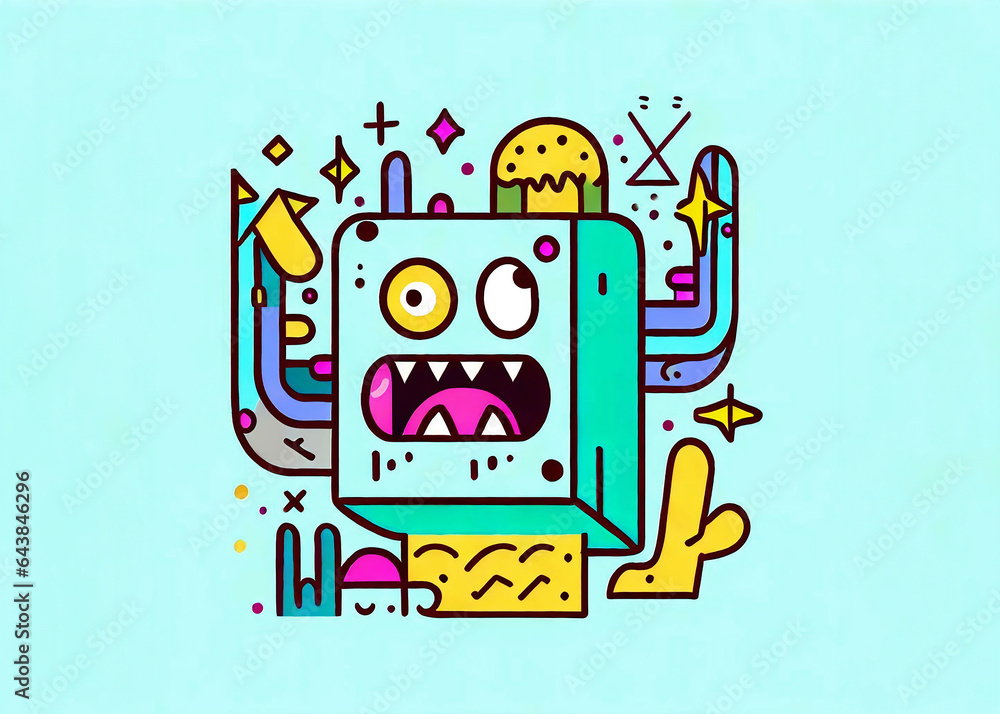 Optical Illusion Cartoon Character Optical Illusion Cartoon Character
