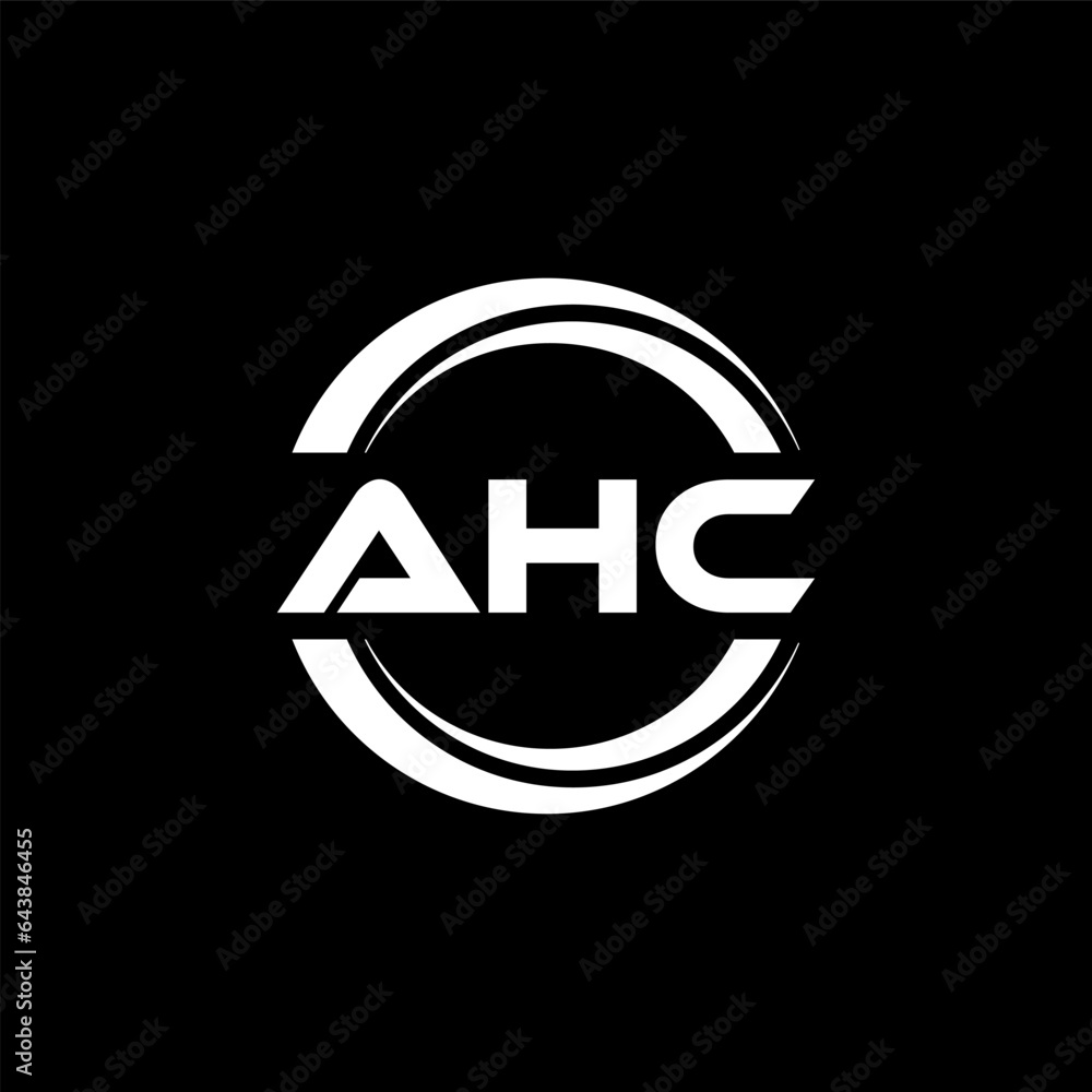 AHC letter logo design with black background in illustrator, vector logo modern alphabet font overlap style. calligraphy designs for logo, Poster, Invitation, etc. AHC letter logo design with black background in illustrator, vector logo modern alphabet font overlap style. calligraphy designs for logo, Poster, Invitation, etc.