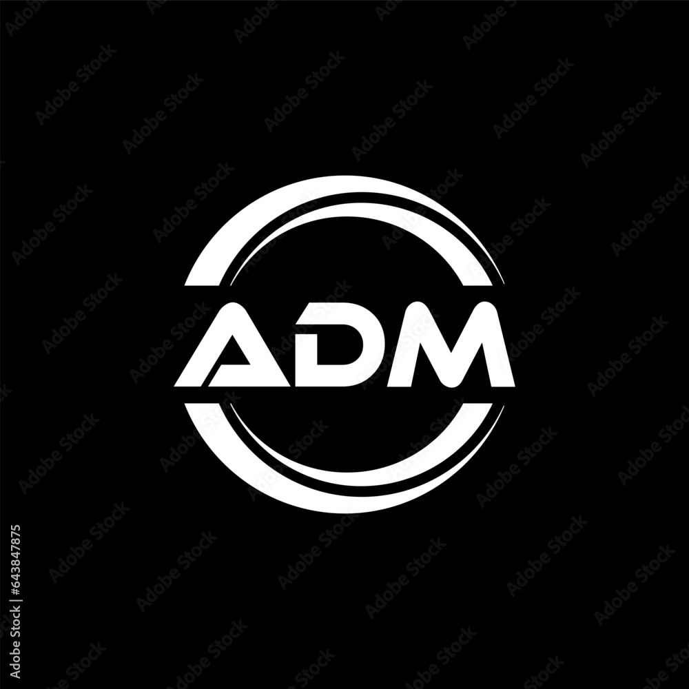 ADM letter logo design with black background in illustrator, vector logo modern alphabet font overlap style. calligraphy designs for logo, Poster, Invitation, etc. ADM letter logo design with black background in illustrator, vector logo modern alphabet font overlap style. calligraphy designs for logo, Poster, Invitation, etc.
