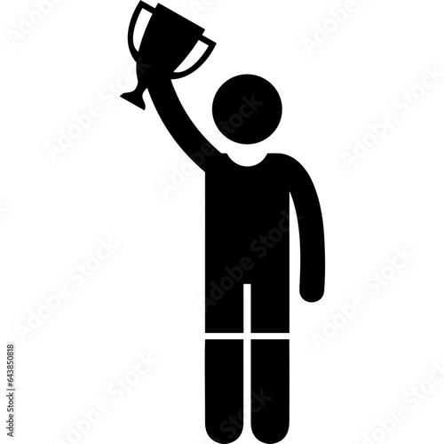 Winner success icon symbol image vector. Illustration of reward champion win championship bedge image design