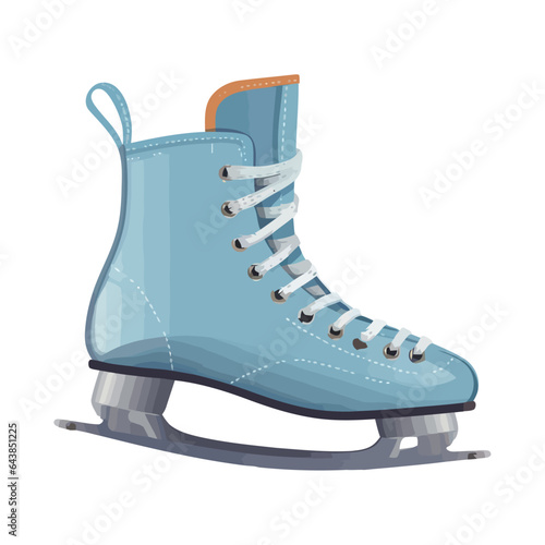 Blue Ice skate photo