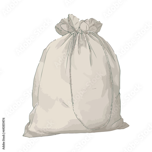 Rough burlap sack