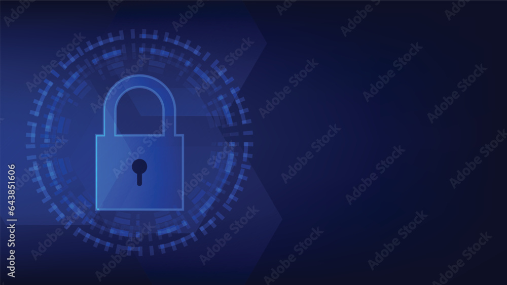 digital padlock with virtual screen on blue background. cyber security technology for fraud prevention and privacy data network protection concept digital padlock with virtual screen on blue background. cyber security technology for fraud prevention and privacy data network protection concept
