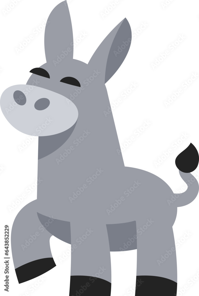 Simple Donkey Illustration Simple Donkey Illustration
