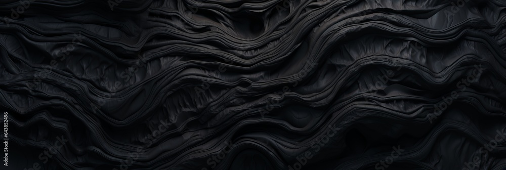 Obraz premium Black Slime Creative Abstract Photorealistic Texture. Screen Wallpaper. Digiral Art. Abstract Bright Surface Background. Ai Generated Vibrant Texture Pattern.