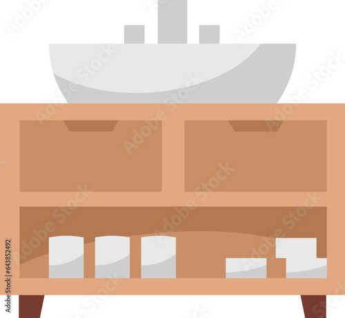 Simple Bathroom Sink Illustration