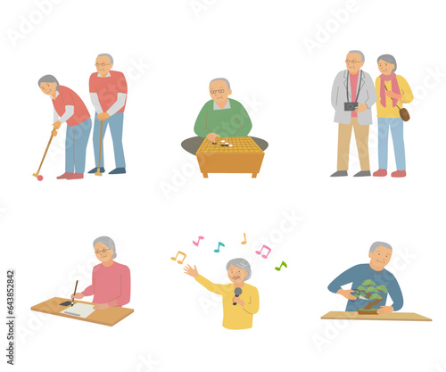 高齢者の趣味のセット