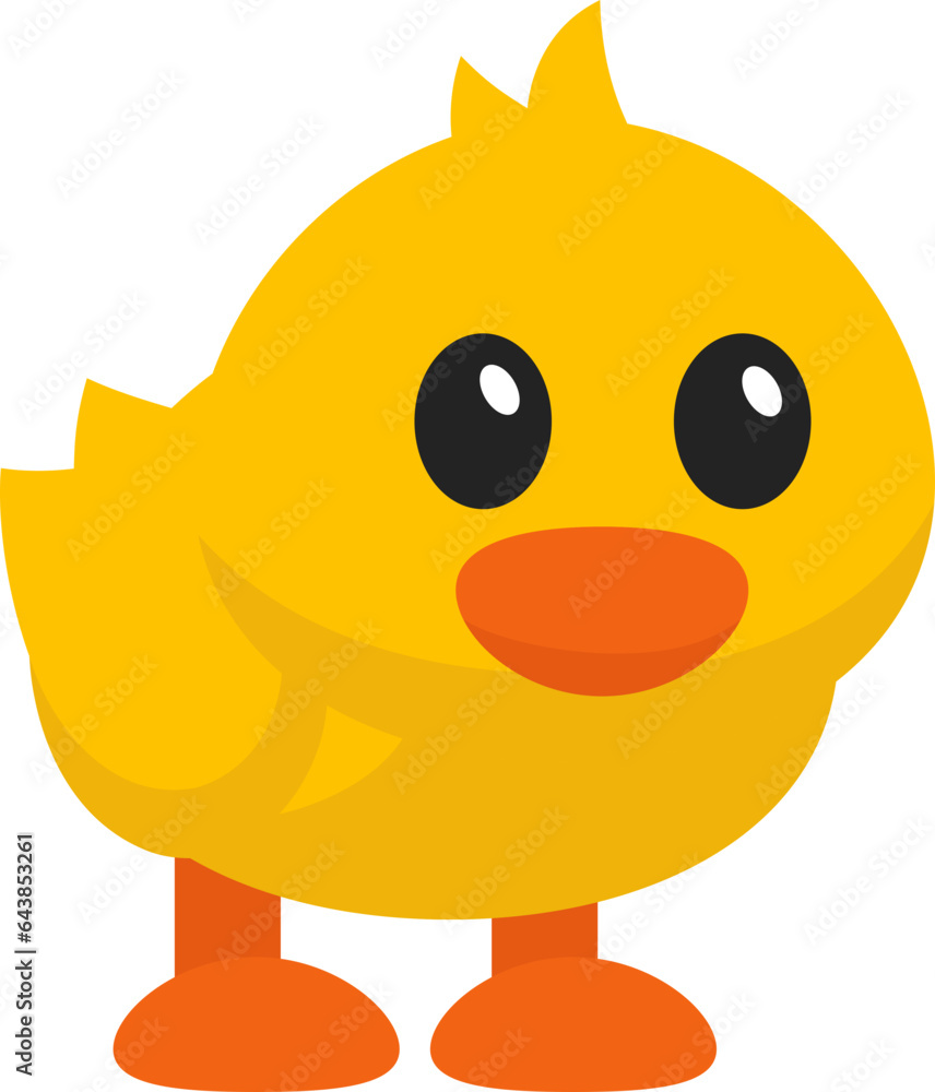 Cute Baby Duck Illustration