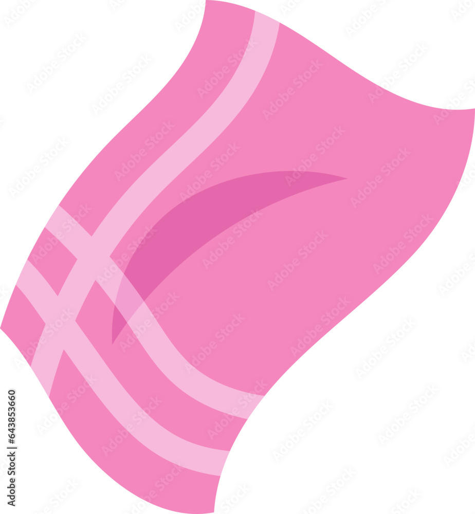 Adorable Pink Towel Illustration