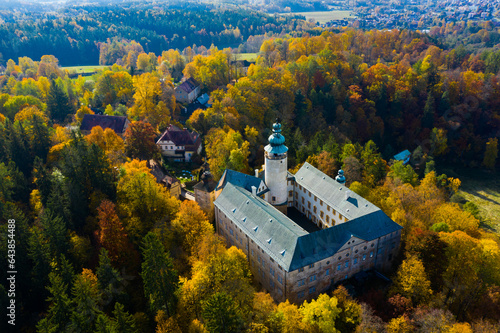 Panoramic view of castle Lemberk. Czech Republic photo