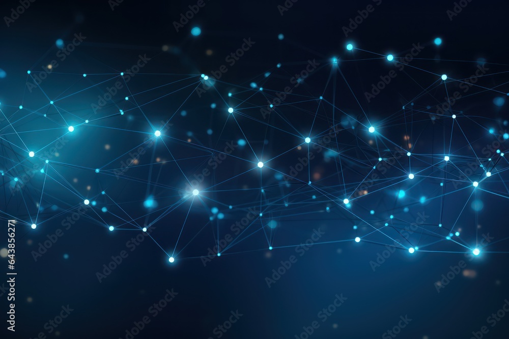 Abstract digital network connection background. Big data background. Technology wallpaper