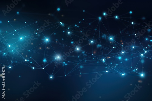 Abstract digital network connection background. Big data background. Technology wallpaper
