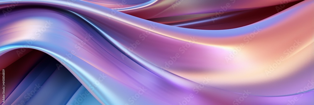 Fototapeta premium Holo Glossy Surface Creative Abstract Photorealistic Texture. Screen Wallpaper. Digiral Art. Abstract Bright Surface Background. Ai Generated Vibrant Texture Pattern.