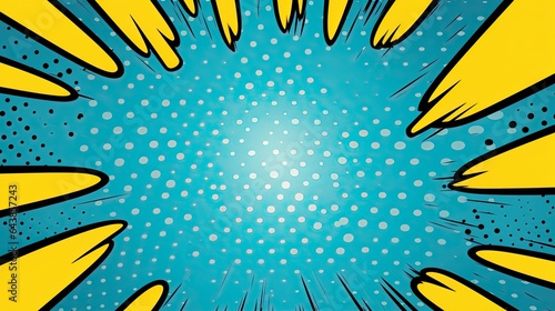 comics pop art speech bubble template for creating a splash banner