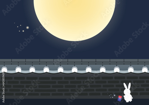 A collection of various Chuseok background.
