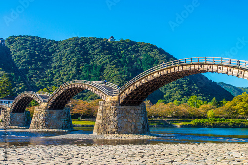 Kintaibashi bridge, Japan,Yamaguchi Prefecture photo