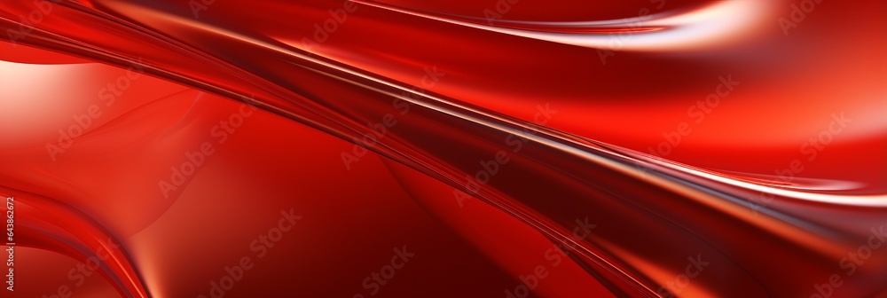 Red Glossy Surface Creative Abstract Photorealistic Texture. Screen Wallpaper. Digiral Art. Abstract Bright Surface Background. Ai Generated Vibrant Texture Pattern.