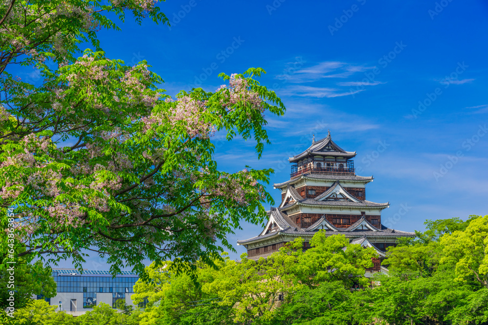 Hiroshima Castle, Japan,Hiroshima Prefecture,Hiroshima Hiroshima Castle, Japan,Hiroshima Prefecture,Hiroshima