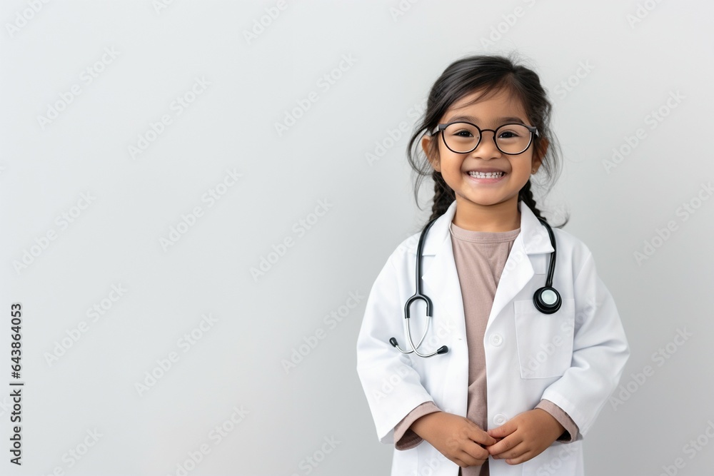 asian little child girl dressed as doctor asian little child girl dressed as doctor