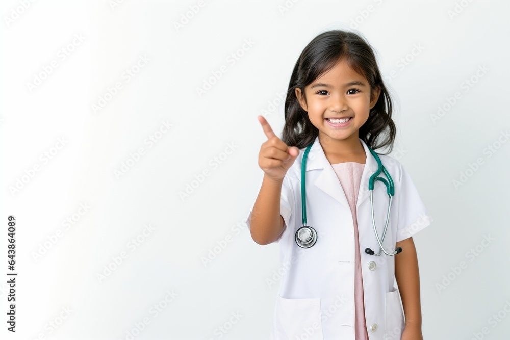 asian little child girl dressed as doctor asian little child girl dressed as doctor