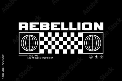 Streetwear design	 graphic rebelion concept modern vector file template photo