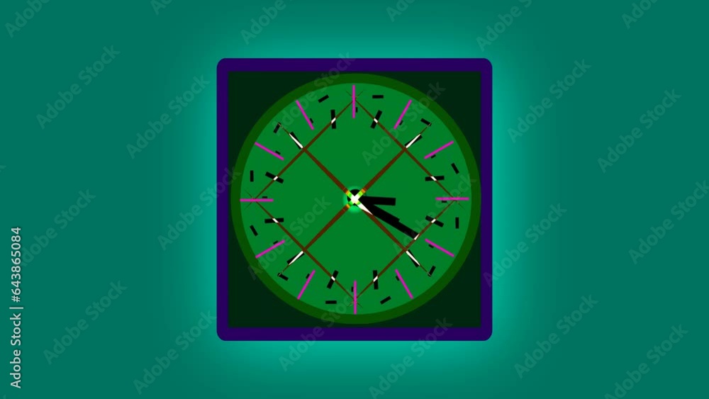 Analog digital wall clock animation Analog digital wall clock animation
