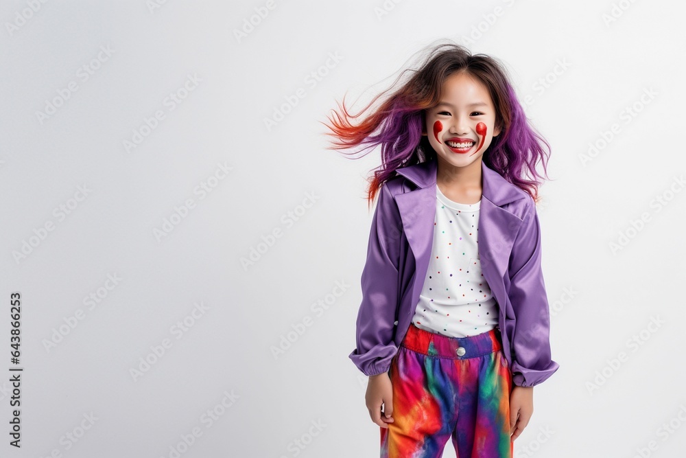 asian girl with joker halloween costume asian girl with joker halloween costume