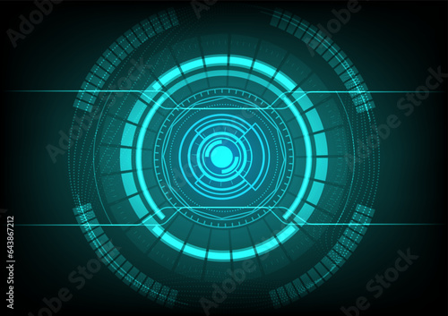 Abstract technology background with green Hi-tech communication concept