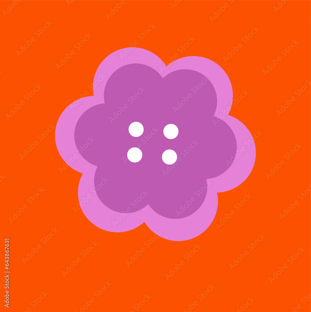 button accessories vector: flower button accessories vector: flower