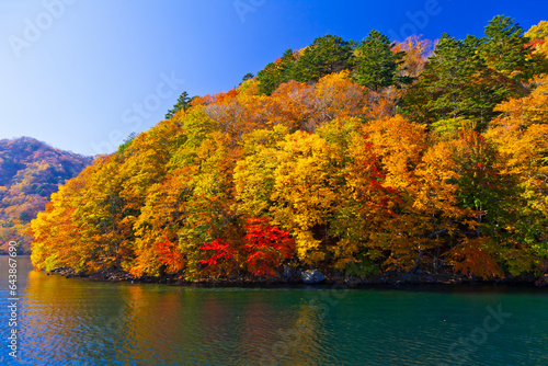 Chuzenji Lake during autumn, Japan,Tochigi Prefecture,Nikko, Tochigi photo