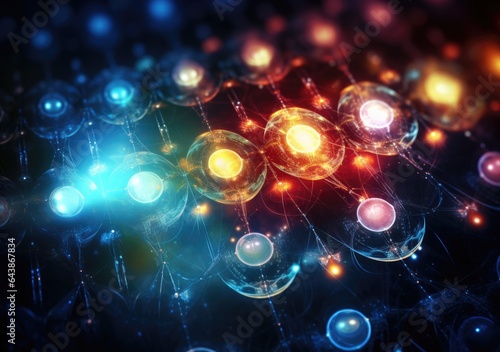 Wallpaper Mural quantum abstract technology background. Hardware quantum form. Future technology. Decoding dna. AI Generative. Torontodigital.ca