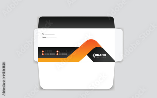 unique business envelope design template