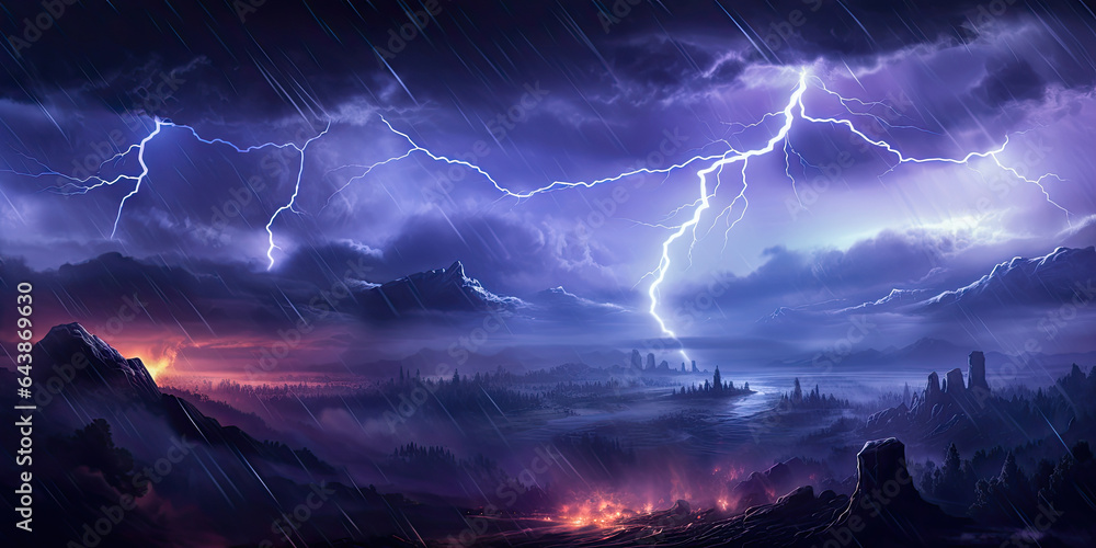 Epic Huge Storm Lightning Thunder Ocean Waves Bad Weather Background Epic Huge Storm Lightning Thunder Ocean Waves Bad Weather Background