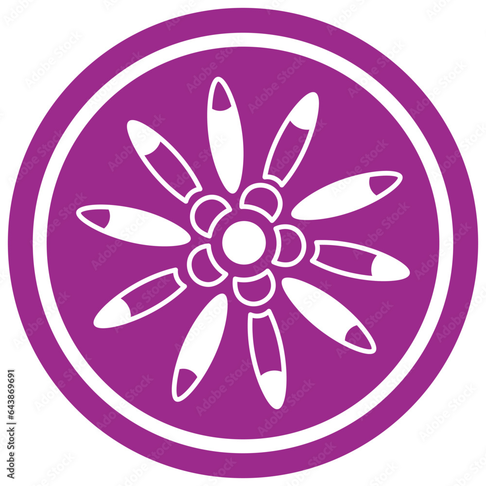 flower in a circle flower in a circle