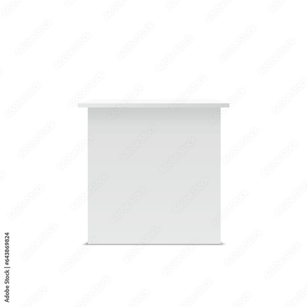 White winners podium. Pedestal. Vector White winners podium. Pedestal. Vector