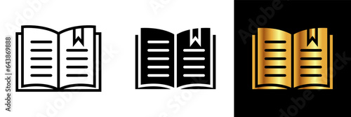 Bookmarks icon representing bookmarks, symbolizing saving and organizing content, useful for quick access in books, documents, and digital media.