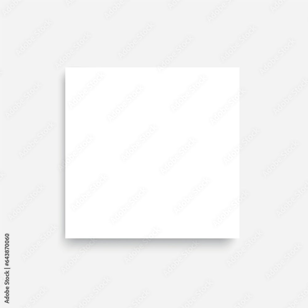 Realistic paper sheet isolated on white background. Vector Realistic paper sheet isolated on white background. Vector