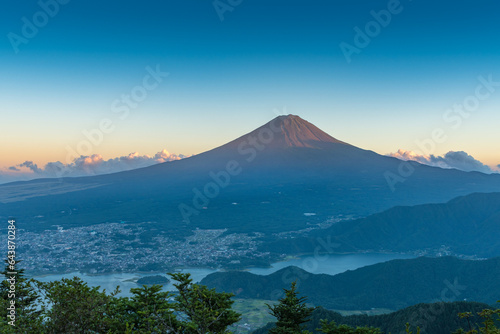 Mount Fuji in summer, Japan,Yamanashi Prefecture,Fuefuki, Yamanashi photo