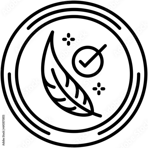 Hypoallergenic Icon. Free Preservative Formula Symbol Stock Illustration. Vector Line Icons For UI Web Design And Presentation