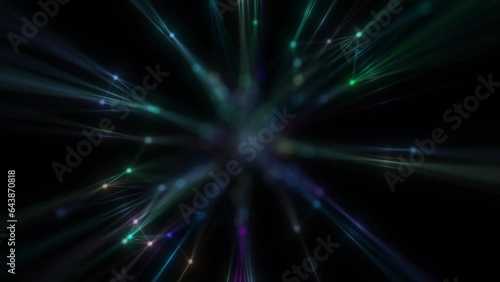 Wallpaper Mural The point of connection of lines. Abstract background. Bokeh. Torontodigital.ca