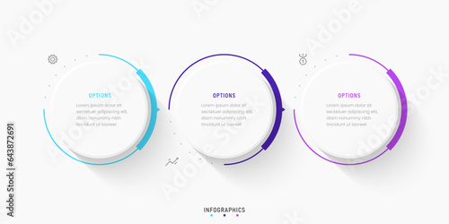 Vector Infographic label design template with icons and 3 options or steps. Can be used for process diagram, presentations, workflow layout, banner, flow chart, info graph.