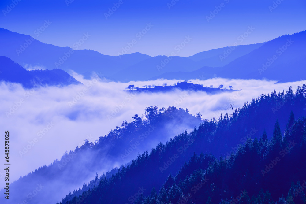 Sea of clouds at Takeda Castle, Japan,Hyogo Prefecture,Asago, Hyogo Sea of clouds at Takeda Castle, Japan,Hyogo Prefecture,Asago, Hyogo